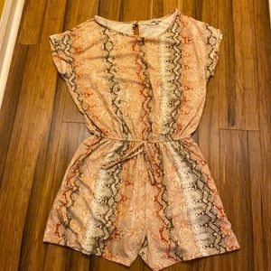 Snake skin romper
